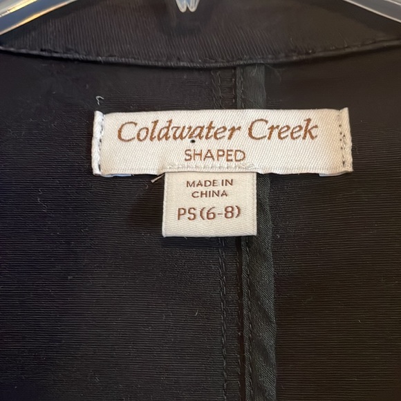 Coldwater Creek Shaped Black Blazer. Size Petite Small. - Picture 2 of 10